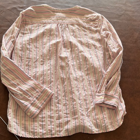 GAP Pink and White Striped Casual Shirt - Picture 6 of 6